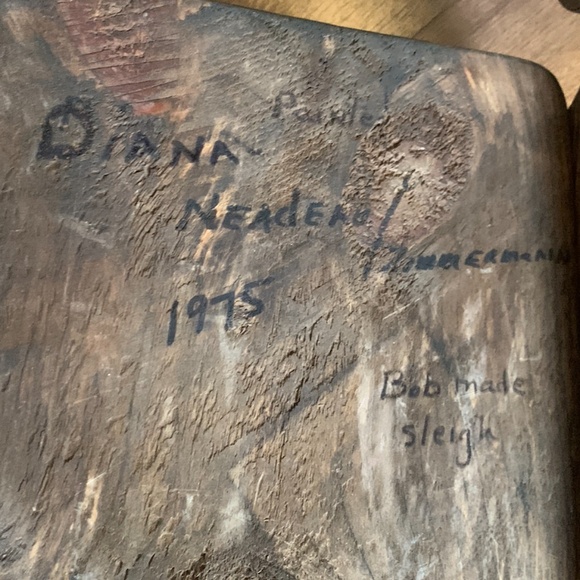 70's Hand Painted Santa Sleigh - Picture 4 of 9